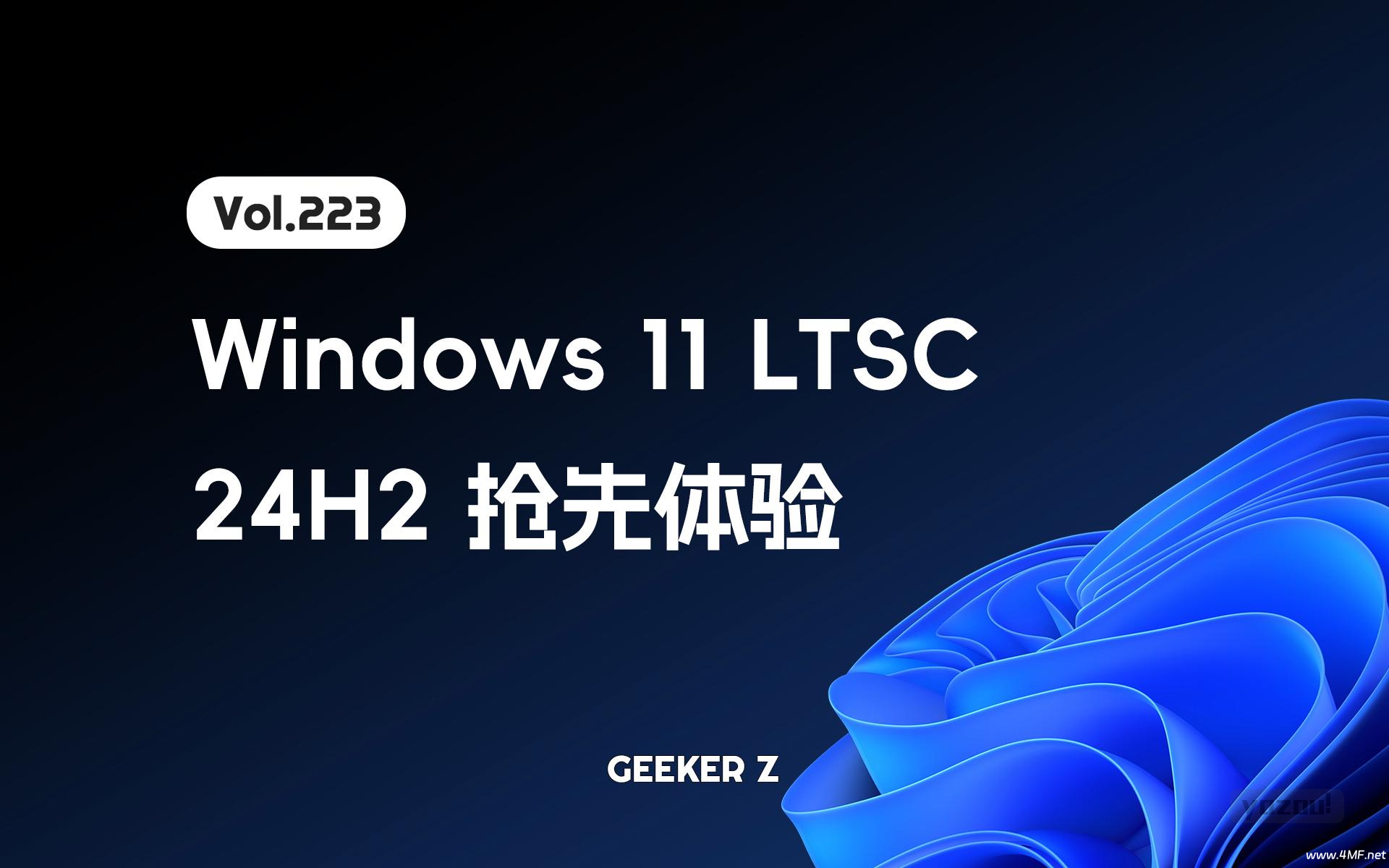 Windows 11 最干净最稳定的版（24H2 LTSC）