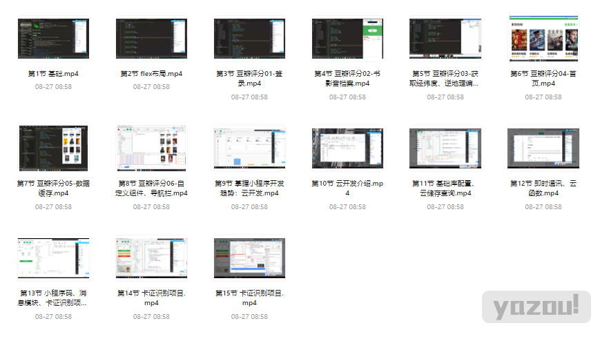 【学编程】小程序开发从入门到精通视频课