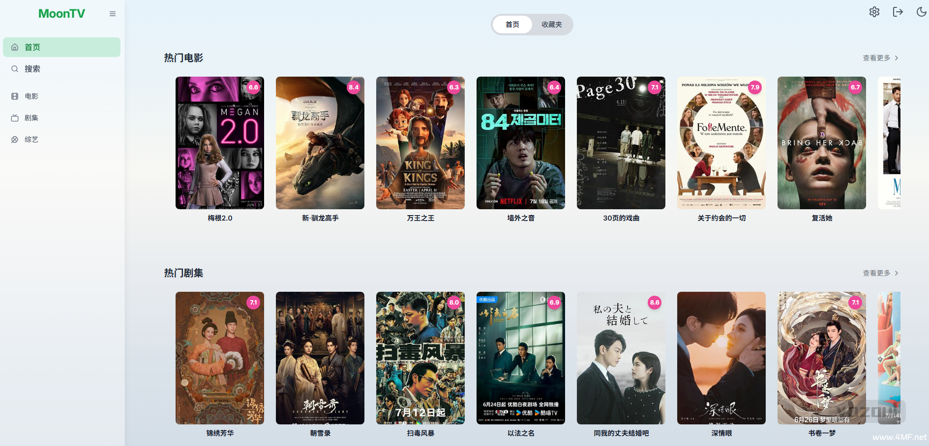 Github 项目推荐 MoonTV, Cloudflare 部署跨平台的影视聚合播放器