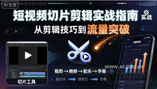 短视频切片剪辑实战指南，轻松实现流量突破与变现