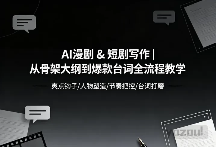 【短剧创作】从骨架大纲到爆款台词全流程教学
