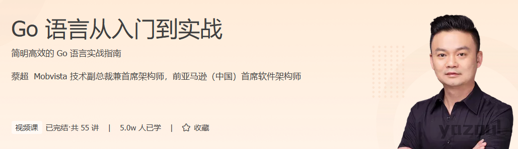 【编程开发】极客时间付费课 Go 语言从入门到实战